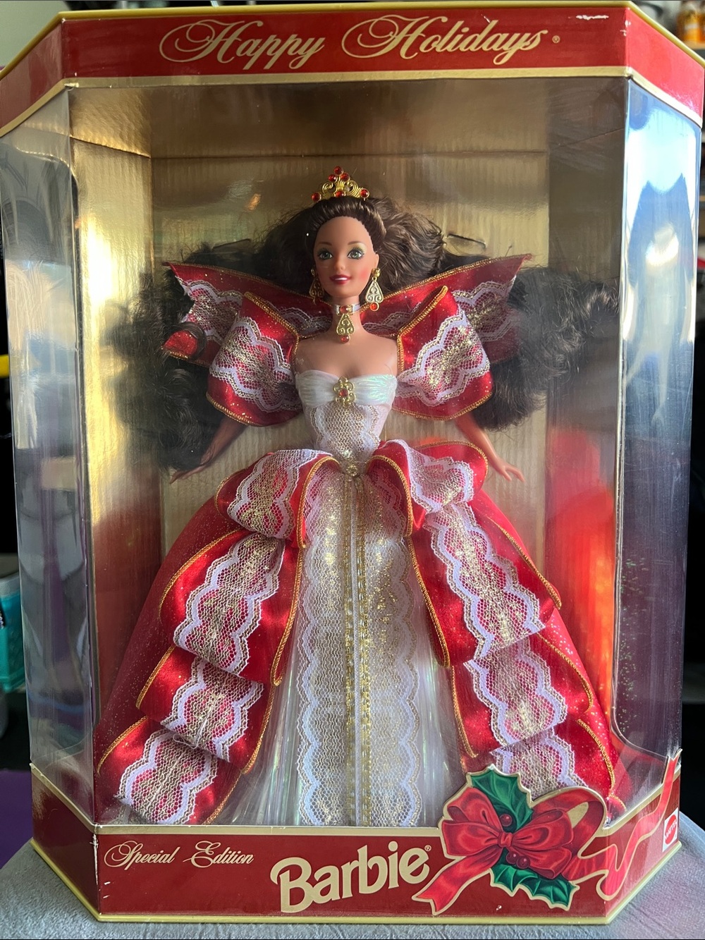 Barbie Holiday Special Edition Doll - Red, White & Gold Gown